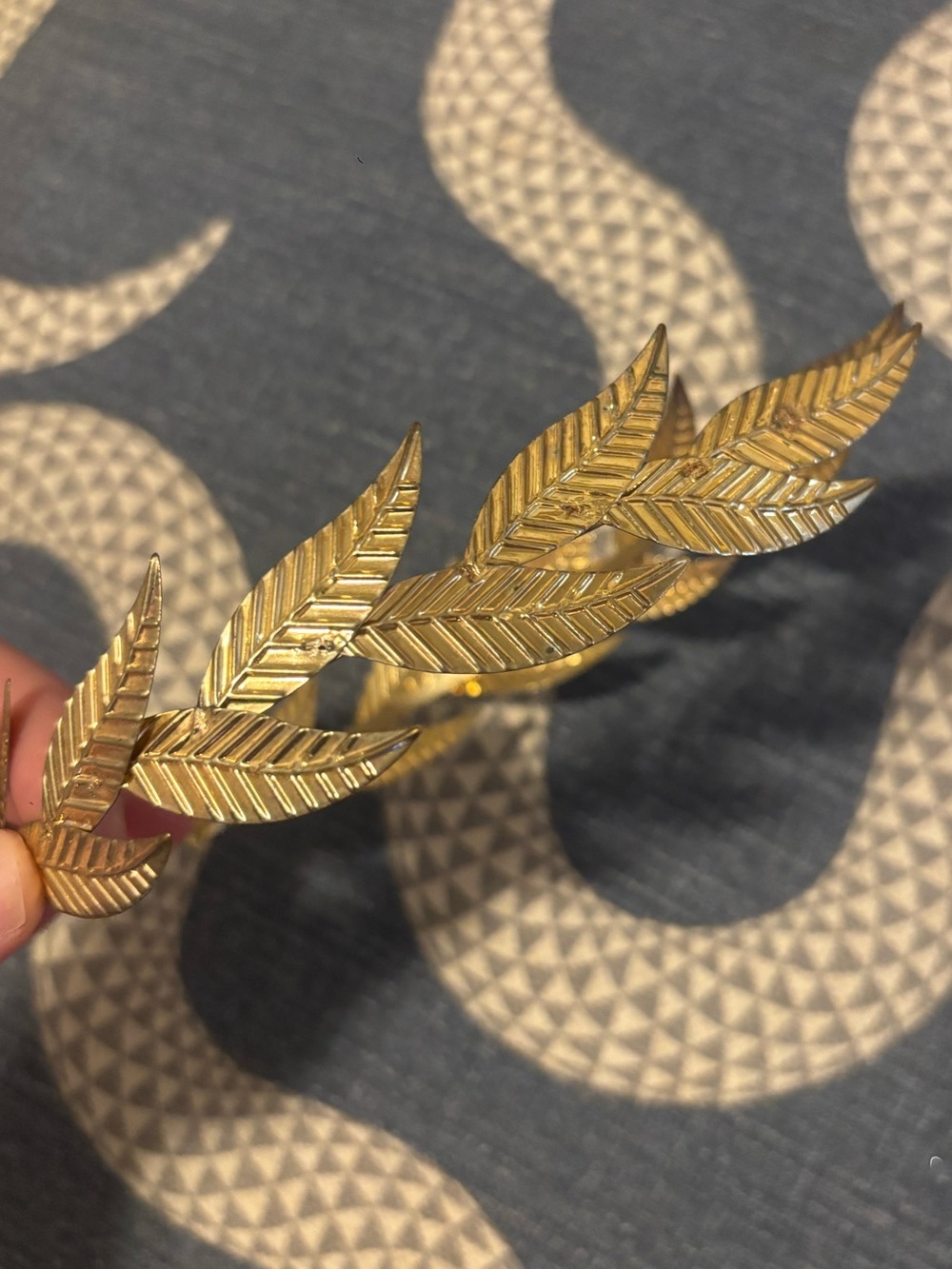 Gold Leaf Metal laurel crown Headband - Women's Hair Accessory